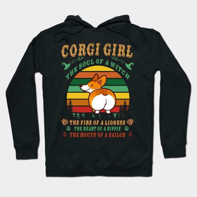 Corgi Girl - Witch - Lioness - Hippie - Sailor (82) Hoodie by Drakes